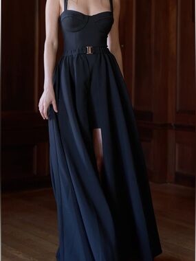 NWT! Selkie Chateau Maxi Skirt with Gold Buckle
